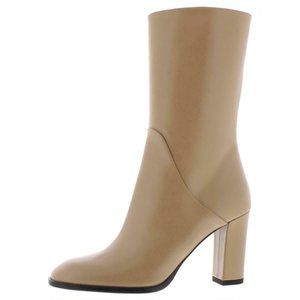NWT Via Spiga Adrinna Leather Mid-Calf Boots 8 MD